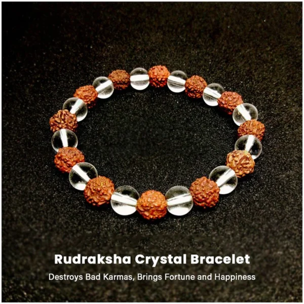 Rudraksha Crystal Bracelet